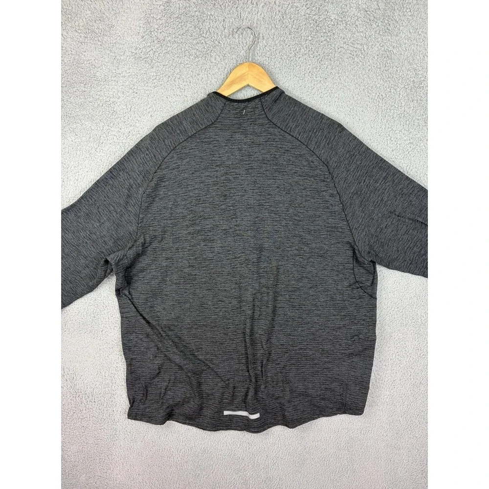 Nike Dri-FIT Pullover Mens 2XL Gray 1/4 Zip Long Sleeve Running Top Athletic Men